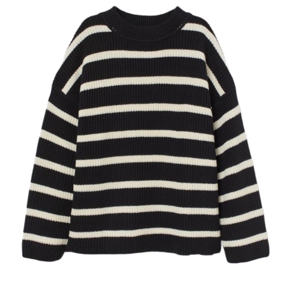 H&M Cotton Striped Sweater - Small - Picture 2 of 4